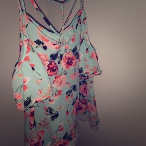 Off The Shoulder Floral Summer Top